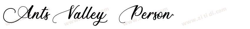Ants Valley   Person字体转换